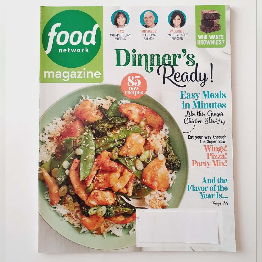 Food Network Magazine January, 2020 - Ginger Chicken Chopped Salmon